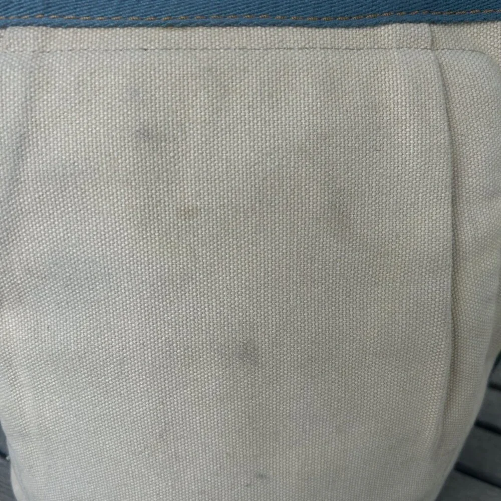 Lucky Brand Dungarees Canvas Tote Bucket Bag